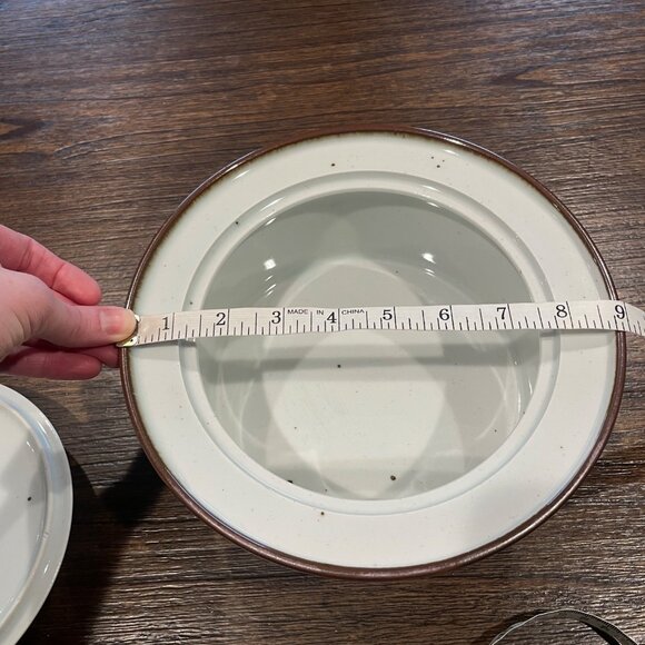 Vtg Dansk Denmark Brown Mist 9" Round Covered Casserole Dish Cream Speckled - Picture 11 of 13